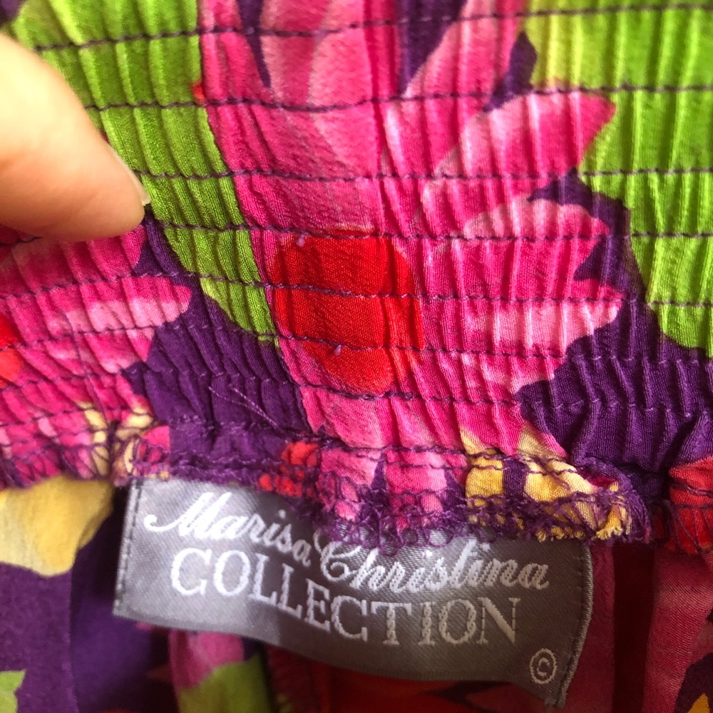Vintage SILK SHORTS Marisa Christina Collection size medium 100% silk - Picture 4 of 7